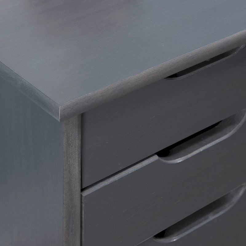 26 Gray Rolling Storage Cabinet with 6 Drawer