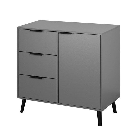 Storage Cabinet with 3 Drawers and Adjustable Shelf - N/A