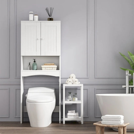 Over-The-Toilet Bathroom Storage Cabinet Organizer