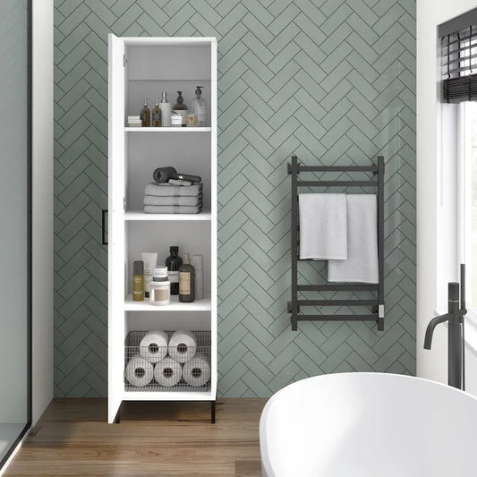 Essence Narrow Bathroom Storage Cabinet by Bush Furniture