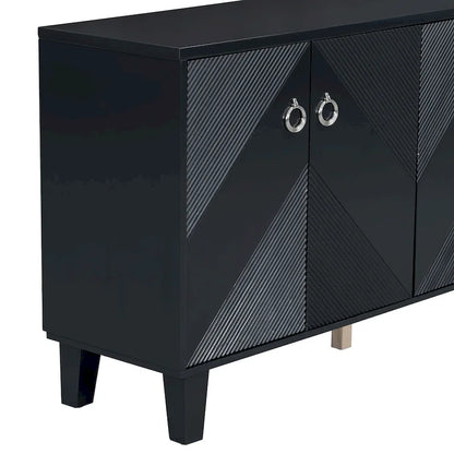 Luxury Cabinet Adorned with Geometric Patterns