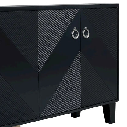 Luxury Cabinet Adorned with Geometric Patterns