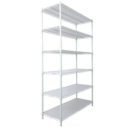 6-Tier Multifunctional Adjustable Shelf with Wheels, 6000LBS Capacity