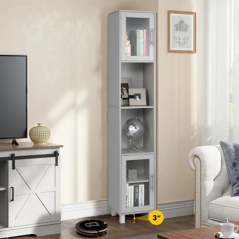 Costway 71 Tall Tower Bathroom Storage Cabinet Organizer Display - See Details