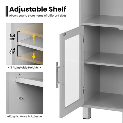 Costway 71 Tall Tower Bathroom Storage Cabinet Organizer Display - See Details