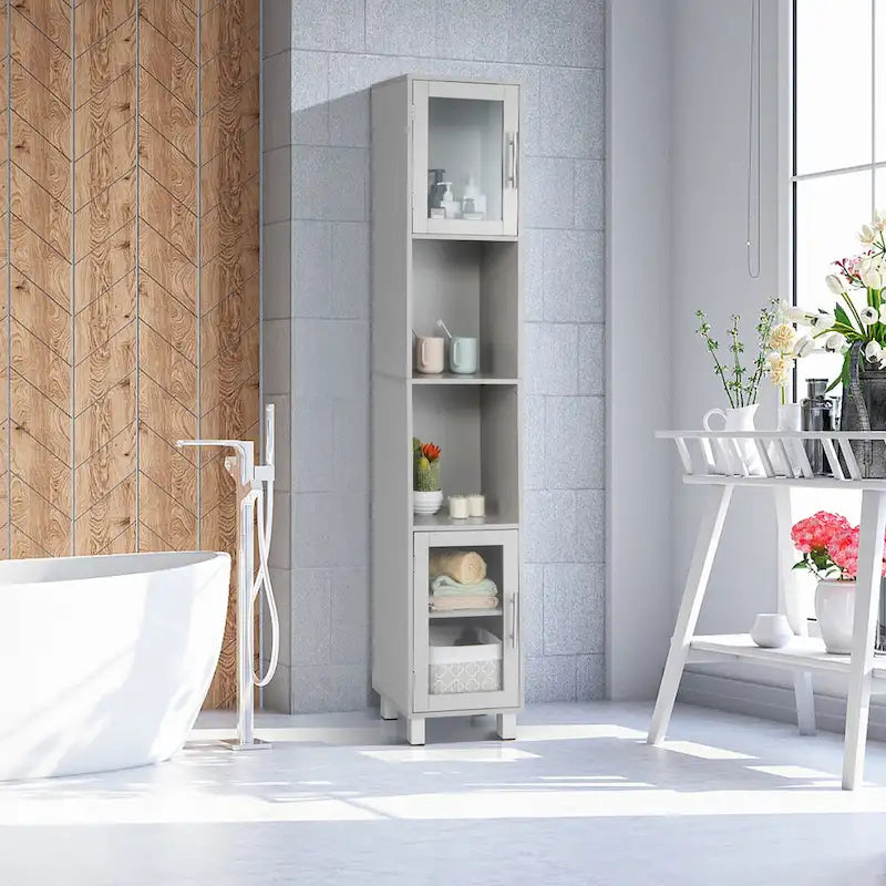 Costway 71 Tall Tower Bathroom Storage Cabinet Organizer Display - See Details