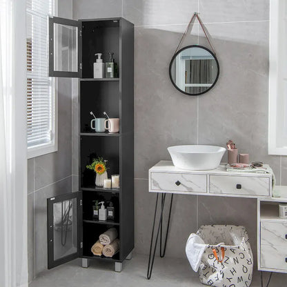 Costway 71 Tall Tower Bathroom Storage Cabinet Organizer Display - See Details