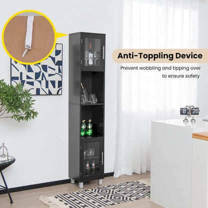Costway 71 Tall Tower Bathroom Storage Cabinet Organizer Display - See Details