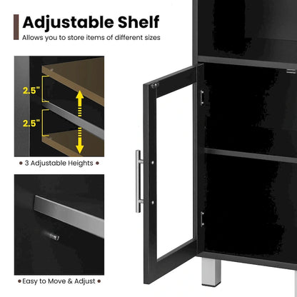 Costway 71 Tall Tower Bathroom Storage Cabinet Organizer Display - See Details