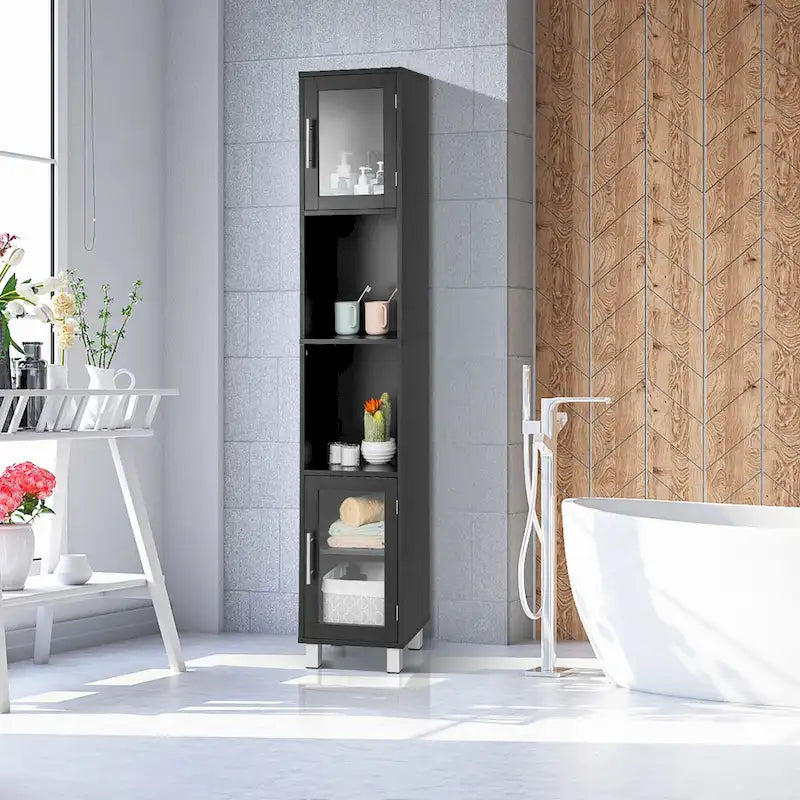 Costway 71 Tall Tower Bathroom Storage Cabinet Organizer Display - See Details