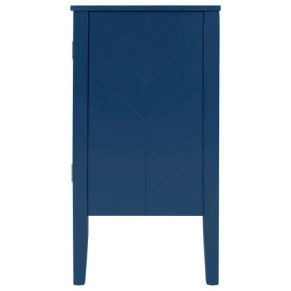 Adjustable Shelf Storage Sideboard with 3 Retro Metal Handles and 4 Pinewood Legs