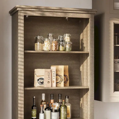 66.5 Tall Storage Cabinet, Bathroom Storage Cabinet with 5 Shelves & Drawer