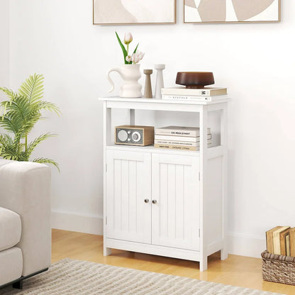 Costway Bathroom Floor Cabinet Freestanding Storage Organizer with 2 - See Details