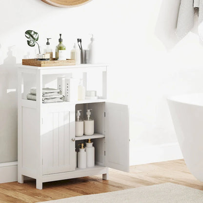 Costway Bathroom Floor Cabinet Freestanding Storage Organizer with 2 - See Details