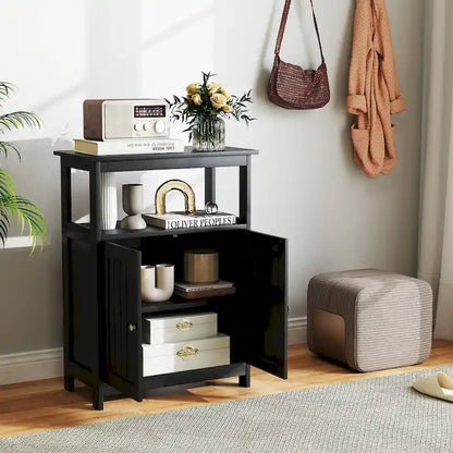 Costway Bathroom Floor Cabinet Freestanding Storage Organizer with 2 - See Details