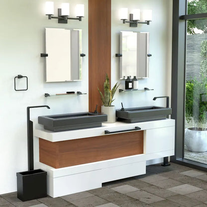 Gatco 5656 A-Line 20 Glass Bathroom Shelf