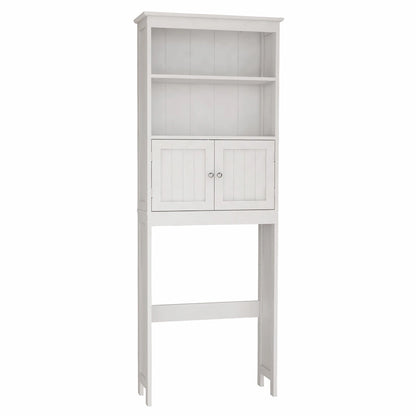 Over-the-toilet Bathroom Storage with 2-doors - 9.06 x 24.80 x 69.69