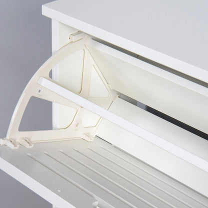 Wooden Shoe Cabinet for Entryway,White Shoe Storage Cabinet