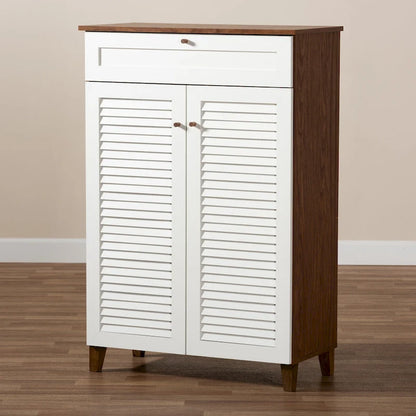 Carson Carrington Kaettilstorp Modern and Contemporary 5-shelf Shoe Cabinet