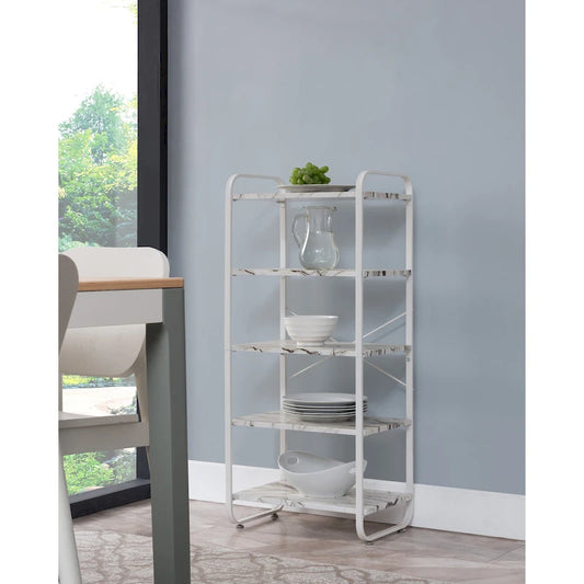 Transitional Baker's Rack-White