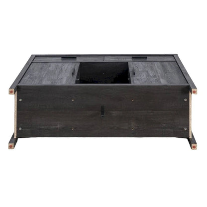 Q-Max 47W Sideboard Storage Cabinet, Dining Server Cupboard Buffet Table with Two Cabinets, Two Drawers, Two Open Shelves