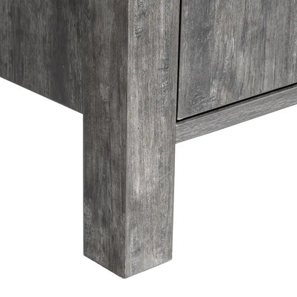 Q-Max 47W Sideboard Storage Cabinet, Dining Server Cupboard Buffet Table with Two Cabinets, Two Drawers, Two Open Shelves