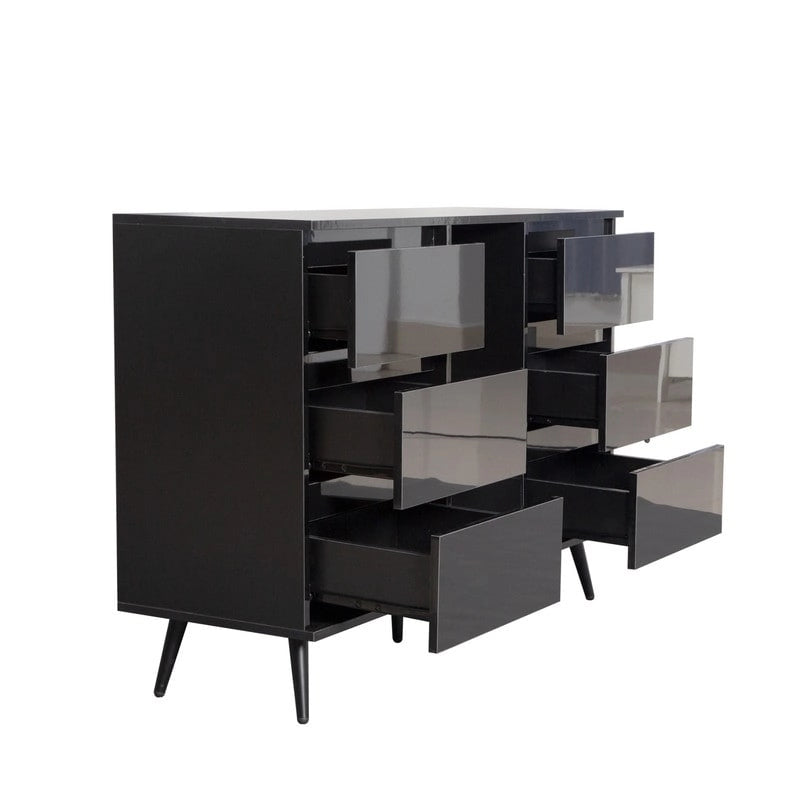 Sideboard Buffet Storage Cabinet with Led Light for Living Room