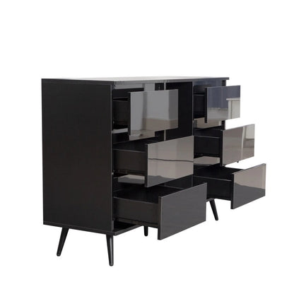 Sideboard Buffet Storage Cabinet with Led Light for Living Room