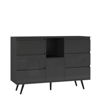 Sideboard Buffet Storage Cabinet with Led Light for Living Room