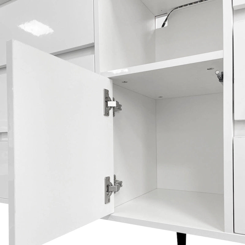 Sideboard Buffet Storage Cabinet with Led Light for Living Room