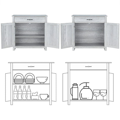 AVAWING Kitchen Sideboard Buffet Cabinet Entryway Cupboard Server