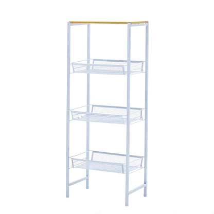 Porthos Home Blake 3-tier Storage Shelves, Mesh Trays And Metal Frame