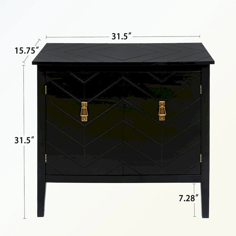 2 Door Wooden Sideboard Cabinets
