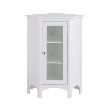 Teamson Home Madison Freestanding Corner Floor Accent Cabinet - 17L x 24.75W x 32H