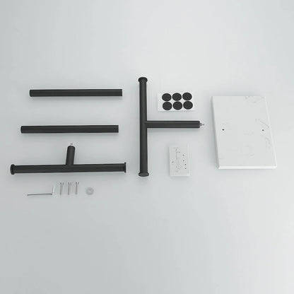 2-Tier Towel Rack Countertop Free Standing with Natural Marble Base