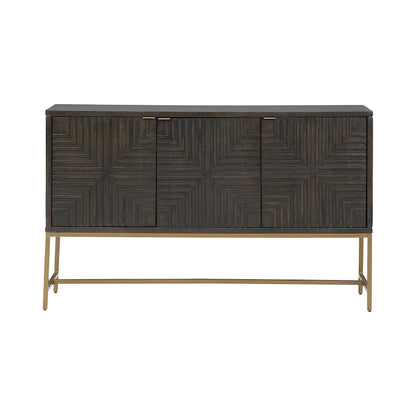 Elinmore Brown/Gold Accent Cabinet - 58W x 16D x 37H
