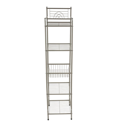 Bath Bliss 5 Tier Storage Shelf in Oil Rubbed Bronze - 13x11.6x58.7