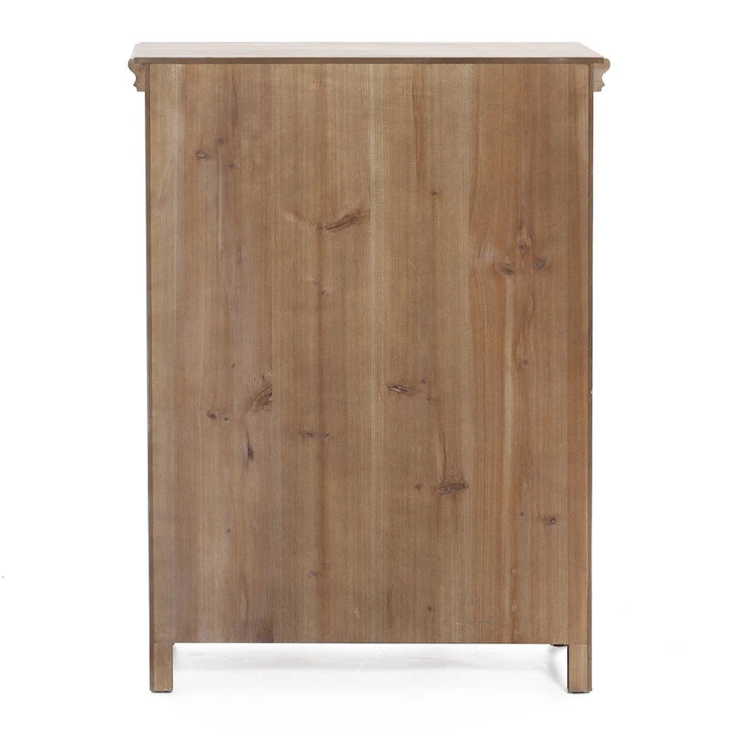Farmhouse 37.4 Tall 2-Door Wood Storage Cabinet - 37.4 H x 27.68 W x 13.23 D
