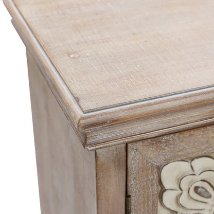 Farmhouse 37.4 Tall 2-Door Wood Storage Cabinet - 37.4 H x 27.68 W x 13.23 D