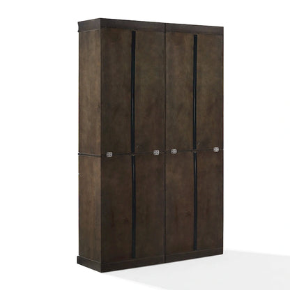 Crosley Stanton 2Pc Glass Door Kitchen Storage Pantry Cabinet Set