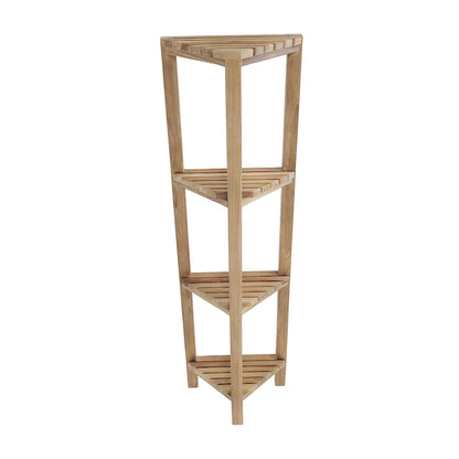 Teak Corner Shelf Fiji 50 (128cm) 4 tiers