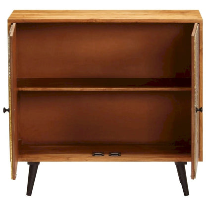 vidaXL Sideboard 31.4x11.8x29.5 Solid Acacia Wood - 31.5x11.8x29.5