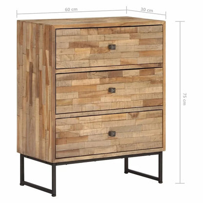 vidaXL Sideboard Reclaimed Teak Wood 23.6x11.8x29.5