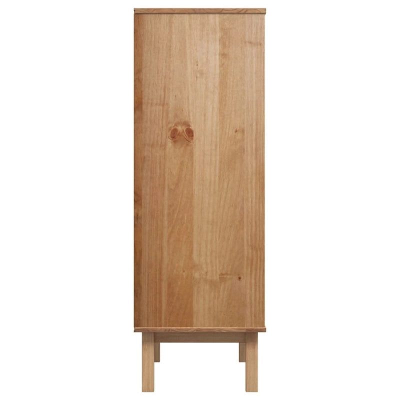 vidaXL Highboard OTTA 33.5x16.9x49.2 Solid Wood Pine - 33.5 x 16.9 x 49.2