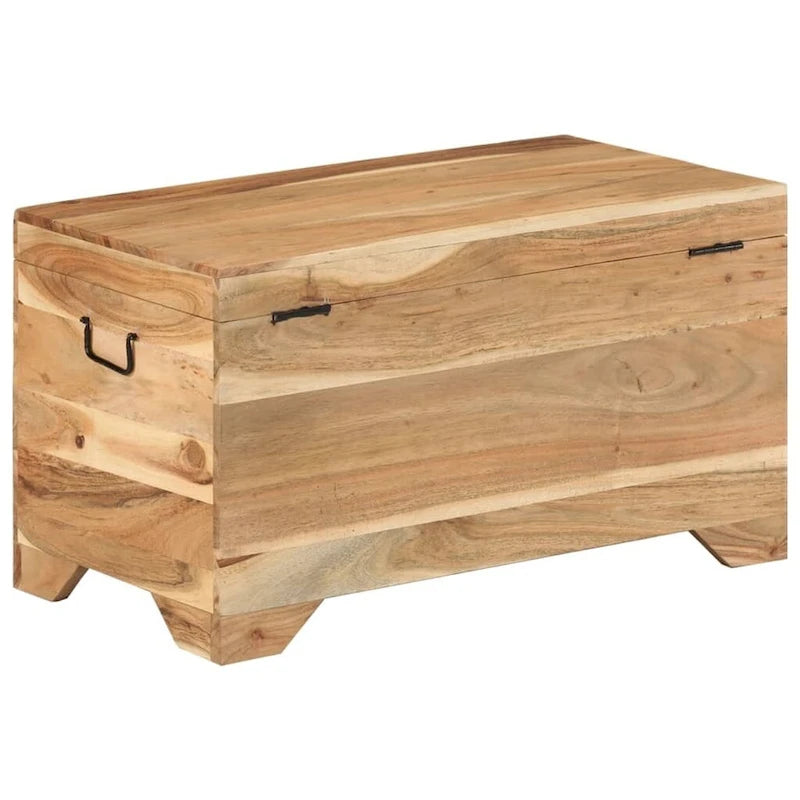 vidaXL Storage Chest Solid Acacia Wood - 28.7 x 15.4 x 16.1