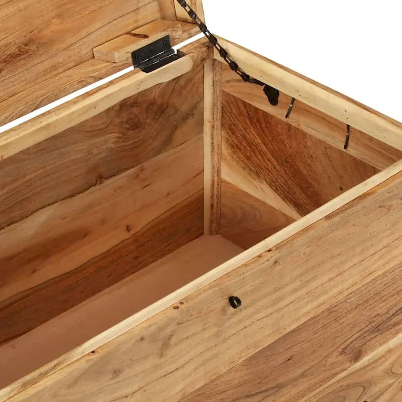 vidaXL Storage Chest Solid Acacia Wood - 28.7 x 15.4 x 16.1