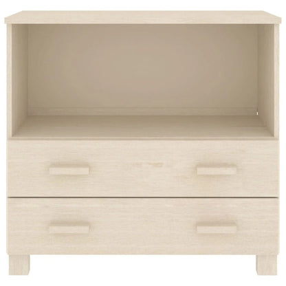 vidaXL Sideboard Buffet Console Cabinet for Bedroom HAMAR Solid Wood Pine - 33.5x13.8x31.5