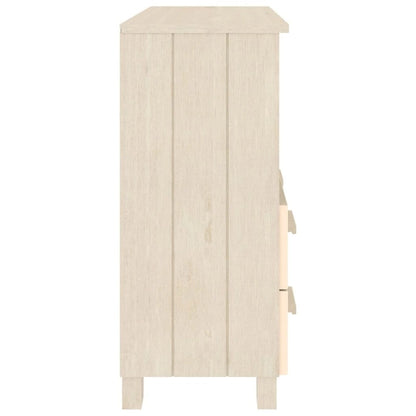 vidaXL Sideboard Buffet Console Cabinet for Bedroom HAMAR Solid Wood Pine - 33.5x13.8x31.5