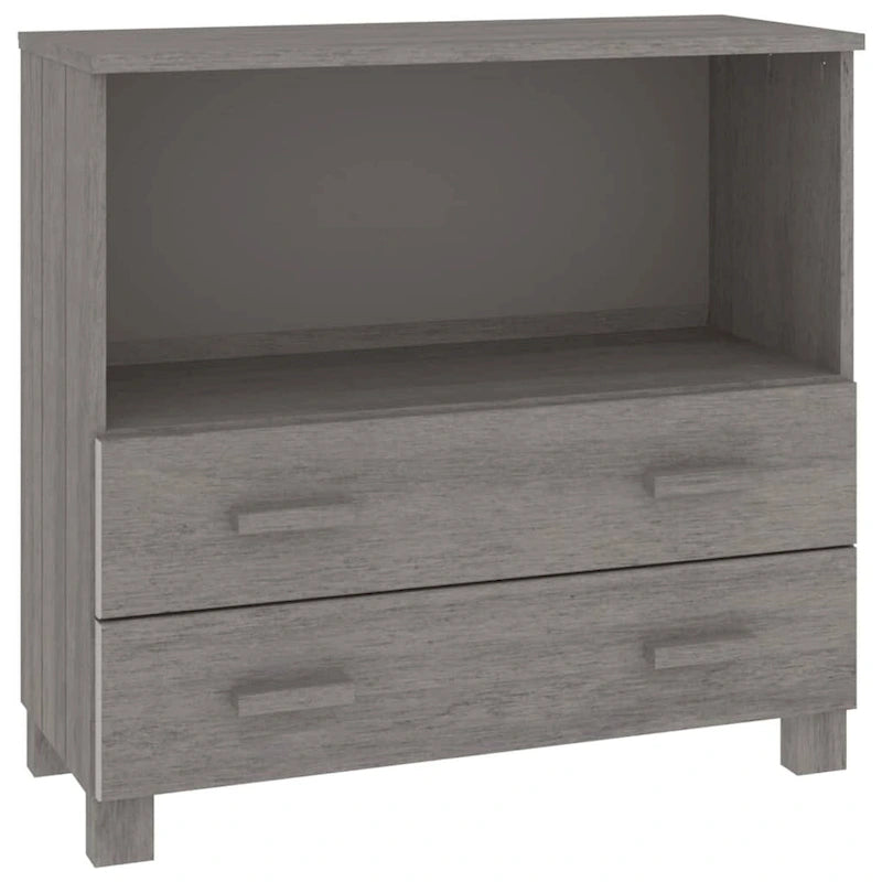 vidaXL Sideboard Buffet Console Cabinet for Bedroom HAMAR Solid Wood Pine - 33.5x13.8x31.5