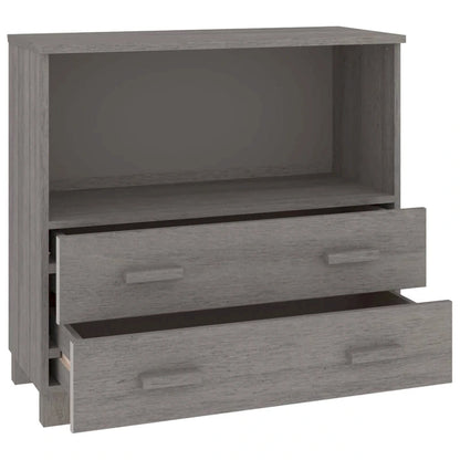 vidaXL Sideboard Buffet Console Cabinet for Bedroom HAMAR Solid Wood Pine - 33.5x13.8x31.5